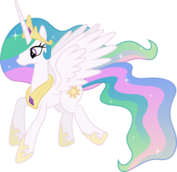 Size: 8350x8120 | Tagged: safe, artist:90sigma, princess celestia, alicorn, pony, g4, absurd resolution, female, flying, mare, simple background, solo, transparent background, vector
