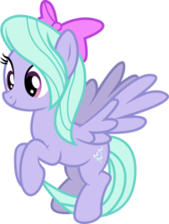 Size: 4156x5493 | Tagged: safe, artist:20percentcuter, flitter, pegasus, pony, g4, absurd resolution, bow, female, flying, hair bow, mare, simple background, smiling, solo, spread wings, transparent background, wings