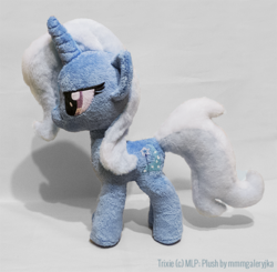 Size: 600x587 | Tagged: safe, artist:mmmgaleryjka, trixie, pony, unicorn, g4, female, irl, mare, photo, plushie, solo