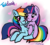 Size: 1212x1096 | Tagged: safe, artist:moekonya, rainbow dash, twilight sparkle, g4, duo, female, lesbian, ship:twidash, shipping