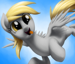 Size: 3900x3300 | Tagged: safe, artist:verulence, derpy hooves, pegasus, pony, g4, female, high res, mare, solo, tongue out