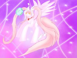 Size: 1024x768 | Tagged: safe, artist:asinglepetal, pegasus, pony, earth, madoka kaname, necklace, ponified, puella magi madoka magica, solo