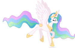 Size: 6236x4000 | Tagged: safe, artist:spier17, princess celestia, pony, g4, absurd resolution, eyes closed, female, mare, simple background, solo, transparent background, vector