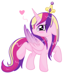 Size: 835x956 | Tagged: safe, artist:autumn-dreamscape, princess cadance, alicorn, pony, g4, female, heart, simple background, solo, transparent background, wet mane