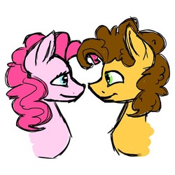 Size: 640x640 | Tagged: safe, artist:iceieh, cheese sandwich, pinkie pie, g4, female, male, ship:cheesepie, shipping, straight