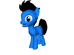 Size: 768x576 | Tagged: safe, oc, oc only, earth pony, pony, ponylumen, 3d pony creator, blank flank, solo