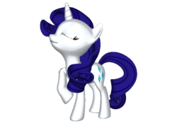 Size: 768x576 | Tagged: safe, rarity, pony, unicorn, ponylumen, g4, 3d, 3d pony creator, fabulous, female, mare, solo