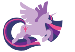 Size: 1000x700 | Tagged: safe, artist:kibi, twilight sparkle, alicorn, pony, g4, charge, female, mare, minimalist, simple background, solo, transparent background, twilight sparkle (alicorn)