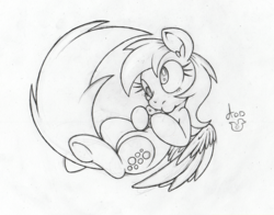Size: 800x627 | Tagged: safe, artist:dfectivedvice, derpy hooves, pegasus, pony, g4, eating, female, grayscale, mare, monochrome, muffin, sketch, solo, traditional art
