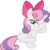 Size: 6000x6004 | Tagged: safe, artist:dasprid, sweetie belle, pony, unicorn, g4, somepony to watch over me, absurd resolution, apple bloom's bow, bow, butt, female, filly, foal, plot, scrunchy face, simple background, solo, transparent background, vector