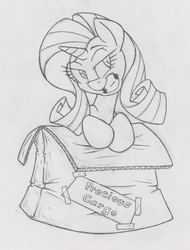 Size: 457x600 | Tagged: safe, artist:dfectivedvice, rarity, pony, g4, female, grayscale, monochrome, pencil drawing, solo, traditional art