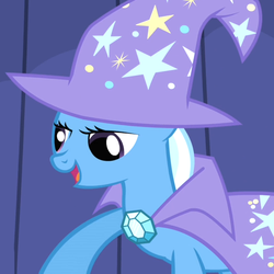 Size: 720x720 | Tagged: safe, screencap, trixie, pony, unicorn, boast busters, g4, female, mare, reaction image, solo