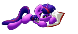 Size: 4500x2000 | Tagged: safe, artist:solipsus, smarty pants, twilight sparkle, g4, book, female, filly, solo