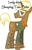 Size: 656x1024 | Tagged: safe, trenderhoof, pony, unicorn, g4, cider, glasses, hipster, male, papyrus, plebeian, solo, stallion