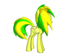 Size: 768x576 | Tagged: safe, oc, oc only, oc:wooden toaster, ponylumen, 3d pony creator, side view, simple background, solo, transparent background