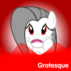 Size: 250x250 | Tagged: safe, artist:albinofluttershy, fluttershy, oc, oc:albino fluttershy, pony, g4, albino pony, blood, bloodbath, female, meta, meta:grotesque, solo, spoilered image joke