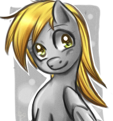 Size: 950x1024 | Tagged: safe, artist:princesssilverglow, derpy hooves, pegasus, pony, g4, female, mare, solo