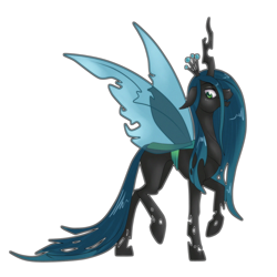 Size: 1200x1200 | Tagged: dead source, safe, artist:sugarcup, queen chrysalis, changeling, changeling queen, g4, crown, female, jewelry, regalia, solo