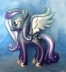 Size: 1024x1125 | Tagged: safe, artist:fireflyfarm, princess luna, g4, customized toy, irl, photo, solo, toy