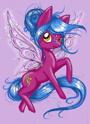 Size: 412x569 | Tagged: safe, artist:ghostgossamer, oc, oc only, flutter pony, rosemead, solo