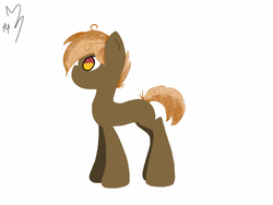 Size: 2400x1800 | Tagged: safe, artist:snowyfoxy, button mash, earth pony, pony, g4, blank flank, colt, cute, doll, foal, hooves, lineless, male, simple background, solo, white background