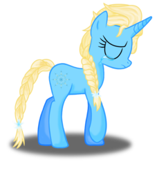 Size: 2133x2344 | Tagged: safe, artist:deannaphantom13, pony, elsa, frozen (movie), high res, ponified, simple background, solo, transparent background