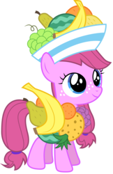 Size: 5031x7767 | Tagged: safe, artist:stillfire, fruitbasket, pony, g4, absurd resolution, female, filly, freckles, simple background, solo, transparent background, vector