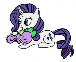 Size: 504x415 | Tagged: safe, artist:closer-to-the-sun, rarity, spike, g4, female, male, ship:sparity, shipping, straight