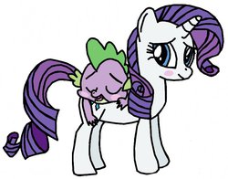 Size: 763x599 | Tagged: safe, artist:closer-to-the-sun, rarity, spike, g4, female, male, ship:sparity, shipping, straight