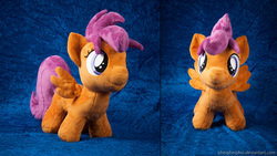 Size: 4845x2731 | Tagged: safe, artist:pheiplushies, scootaloo, pegasus, pony, g4, irl, photo, plushie, solo