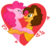 Size: 934x855 | Tagged: dead source, safe, artist:quincedork, cheese sandwich, pinkie pie, earth pony, pony, g4, blushing, boop, canon ship, female, heart, hug, male, noseboop, out of frame, ship:cheesepie, shipping, straight