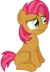 Size: 2000x2880 | Tagged: safe, artist:wildtiel, babs seed, earth pony, pony, g4, female, frown, high res, simple background, solo, transparent background, vector