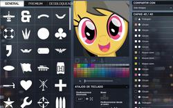 Size: 993x620 | Tagged: safe, screencap, daring do, g4, battlefield 4, battlelog, emblem, emblem editor