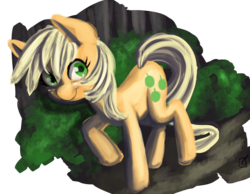 Size: 1826x1417 | Tagged: safe, artist:fauxsquared, applejack, g4, female, looking at you, partial background, pearjack, solo