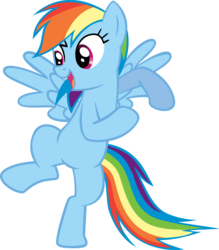Size: 1593x1816 | Tagged: safe, artist:cloudshadezer0, rainbow dash, pegasus, pony, g4, may the best pet win, bipedal, female, mare, show accurate, simple background, solo, transparent background, vector