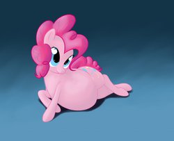 Size: 1280x1037 | Tagged: dead source, safe, artist:calorie, pinkie pie, earth pony, pony, g4, belly, fat, female, mare, pudgy pie, solo