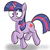 Size: 800x800 | Tagged: safe, artist:zerocandy, twilight sparkle, pony, unicorn, g4, female, solo