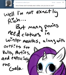 Size: 685x780 | Tagged: safe, artist:moonblizzard, rarity, g4, ask, female, rarity answers, solo, tumblr