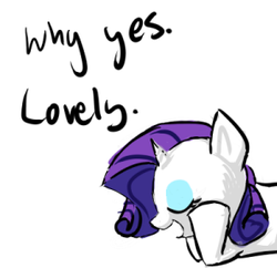 Size: 297x287 | Tagged: safe, artist:moonblizzard, rarity, g4, ask, female, rarity answers, solo, tumblr