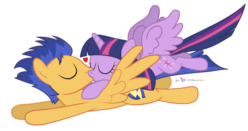 my little pony princess twilight sparkle and flash sentry kiss