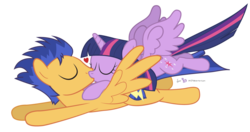 Size: 1275x675 | Tagged: safe, artist:dm29, flash sentry, twilight sparkle, alicorn, pegasus, pony, g4, duo, female, flying, kiss on the lips, kissing, male, mare, ship:flashlight, shipping, simple background, stallion, straight, transparent background, twilight sparkle (alicorn)