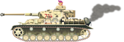 Size: 8000x2741 | Tagged: safe, artist:ex-machinart, scootaloo, g4, absurd resolution, female, panzer iv, simple background, solo, tank (vehicle), this will end in tears, transparent background, vector