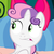 Size: 600x600 | Tagged: safe, screencap, sweetie belle, g4, somepony to watch over me, face, female, solo