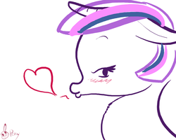 Size: 3000x2400 | Tagged: safe, artist:pikapetey, twilight sparkle, g4, blushing, female, heart, high res, solo