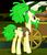 Size: 426x500 | Tagged: safe, screencap, mangrove, earth pony, pony, g4, somepony to watch over me, background pony, butt, clothes, cropped, food, outdoors, pie, plot, smiling, solo, tail