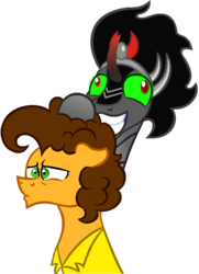 Size: 594x821 | Tagged: safe, artist:ashidaii, artist:discordantlydrawings, cheese sandwich, king sombra, earth pony, pony, g4, duo, duo male, male, simple background, stallion, transparent background