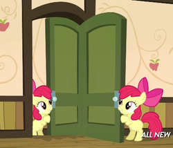 Size: 425x363 | Tagged: safe, apple bloom, g4, my little pony: friendship is magic, somepony to watch over me, apple closet, door, exploitable meme, meme