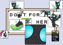 Size: 1400x1000 | Tagged: safe, doomie, changeling, g4, do it for her, male, meme, the simpsons
