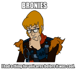 Size: 1285x1179 | Tagged: safe, artist:nintendragon8, human, before it was cool, brony, hipster, image macro, meme, prince lir, the last unicorn