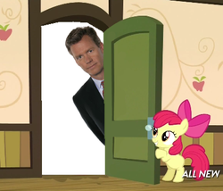 Size: 425x363 | Tagged: safe, apple bloom, g4, apple closet, chris hansen, exploitable meme, meme